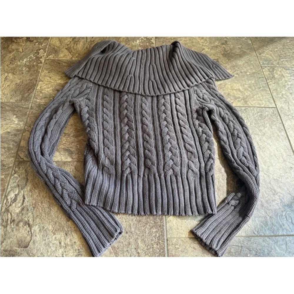 Moda International Cable-Knit Zip Sweater - Picture 3 of 6